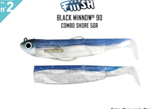 Fiiish Black Minnow 90 Combo Shore 5gr No2 Bleu #Bm769 3700696807699