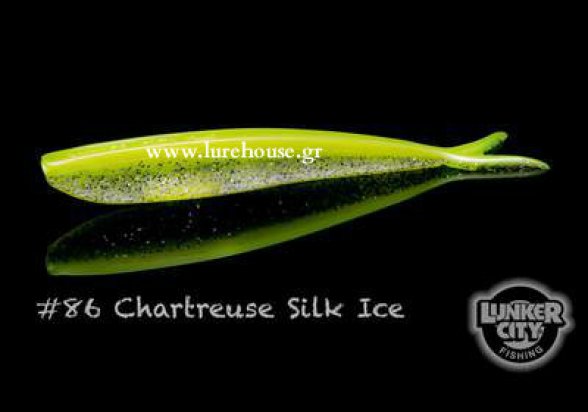 Lunker City Fin s Fish 4'' #86 Chart Silk Ice 725442486006