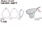 Major Craft Hexanet 4-piece - Fold model MCHN-4M (Size:Medium 550x500mm, Color: Black) 4560350789865
