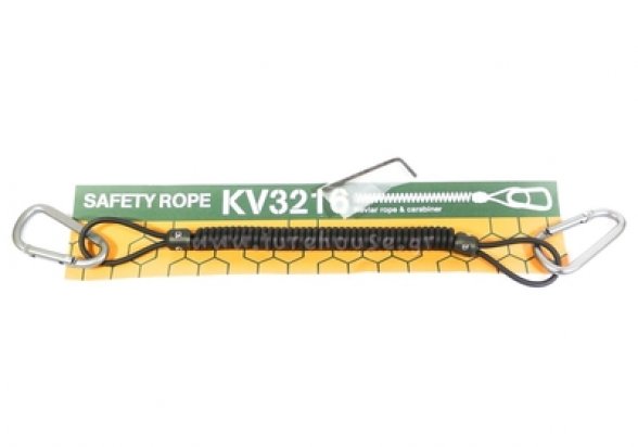 Daiichi Safety Rope #33294 KV3216 Carabiner Adjustable 16 to 120 cm (2949) 4995915332949