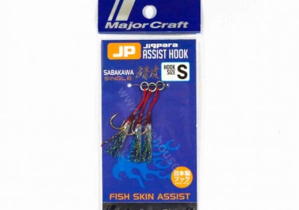 Major Craft Jigpara Assist Hook Sabakawa Single #S (7-15gr jig ) 4560350794647