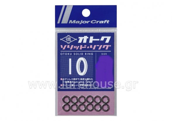 Major Craft Otoku Solid Ring (#6 - 190lbs - 10pcs) 4573236222929
