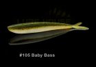 Lunker City Fin s Fish ( 2.5''/5cm - 20pcs) #105 Baby Bass 725442210502