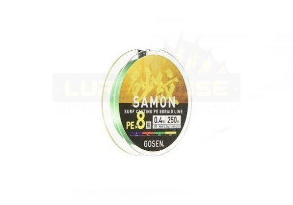Gosen Samon X8 Spinning Braid 250m ( Pe 0.4 / Multicolor /10lbs ) 4906365233878