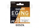 Gosen Answer Eging x8 (Pe 0.6 - 14lbs - 150m) White + Color Marking 4549203013159