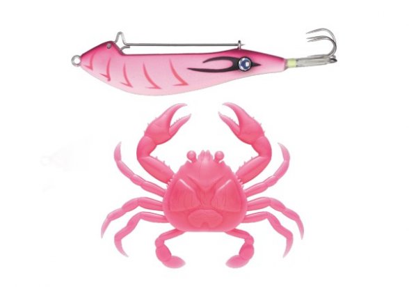 MAjor Craft Puri Puri Taco Crab #4 Keimura Pink Shrimp Glow 25gr 4573236215341