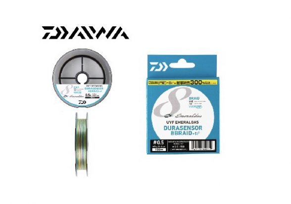 Daiwa Emeraldas Eging Braid Durasensor X8+si  Multicolor Pe 0.8 (Diam.0.08mm /15lbs / 150m) 043178600078